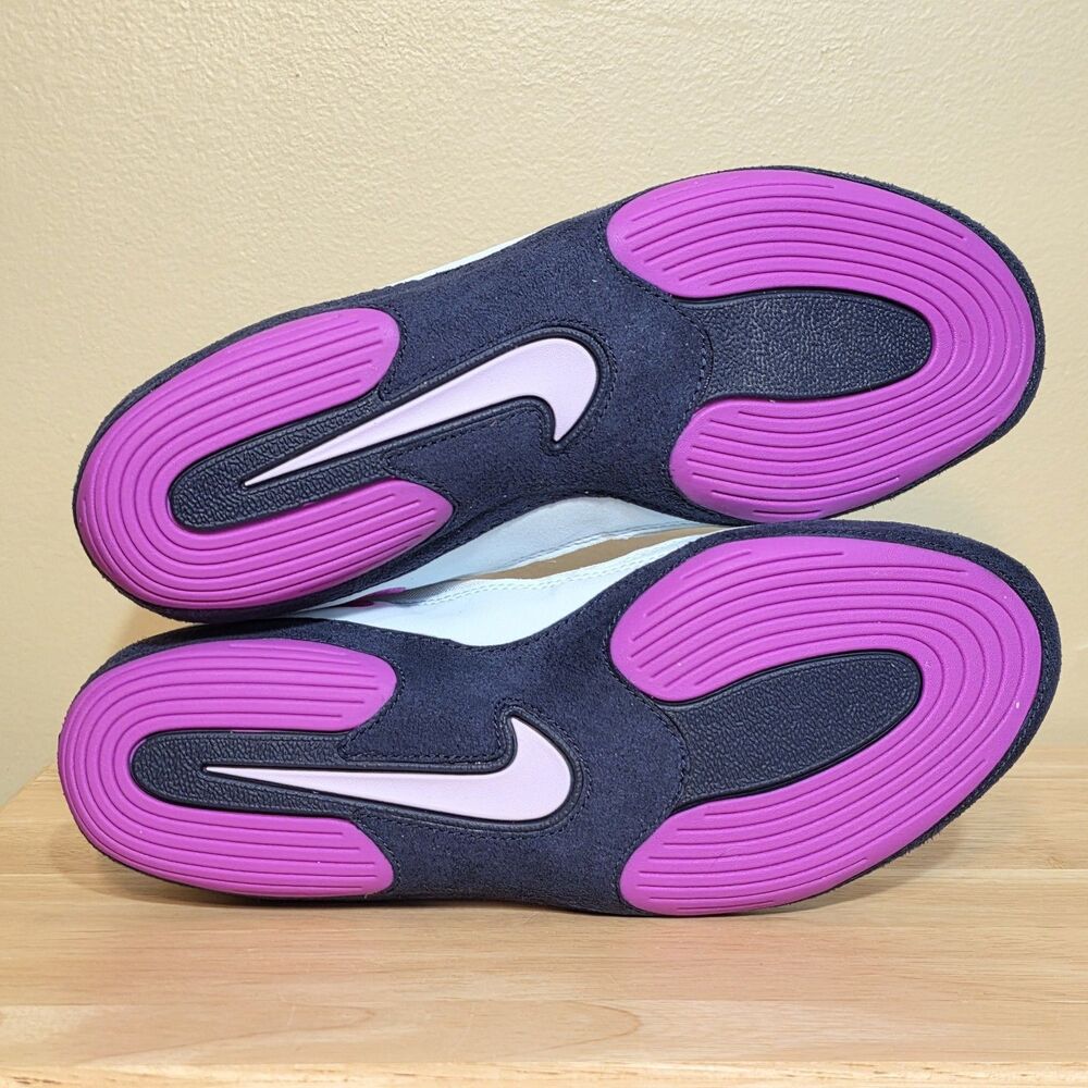 Nike Inflict 4 White Hyper Violet Wrestling Shoes HM9674-103 Men's Size 9.5 - Picture 6 of 7